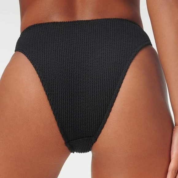 Good American Always Fits Good Waist Cheeky Black Bikini Bottom Size 1/S - Picture 2 of 11